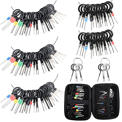 Kikerike Terminal Pin Removal Tool Kit 82 Pcs Depinning Tool Electrical connector Pin Extractor Tool Set Wire Terminal Release Tool for A