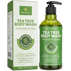Roycederm Antifungal Body Wash & Soap, Antibacterial Body Wash, Tinea Versicolor Body Wash, Tea Tree Body Wash, Back Acne Body Wash, Folli