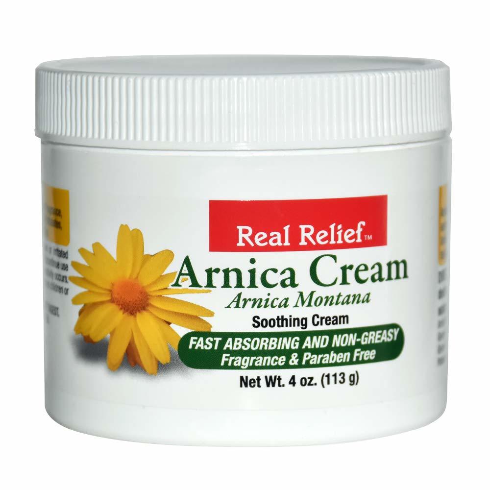 REAL RELIEF NATURAL WELLNESS Real Relief Arnica cream 4 oz Soothing cream (Pack of 1)