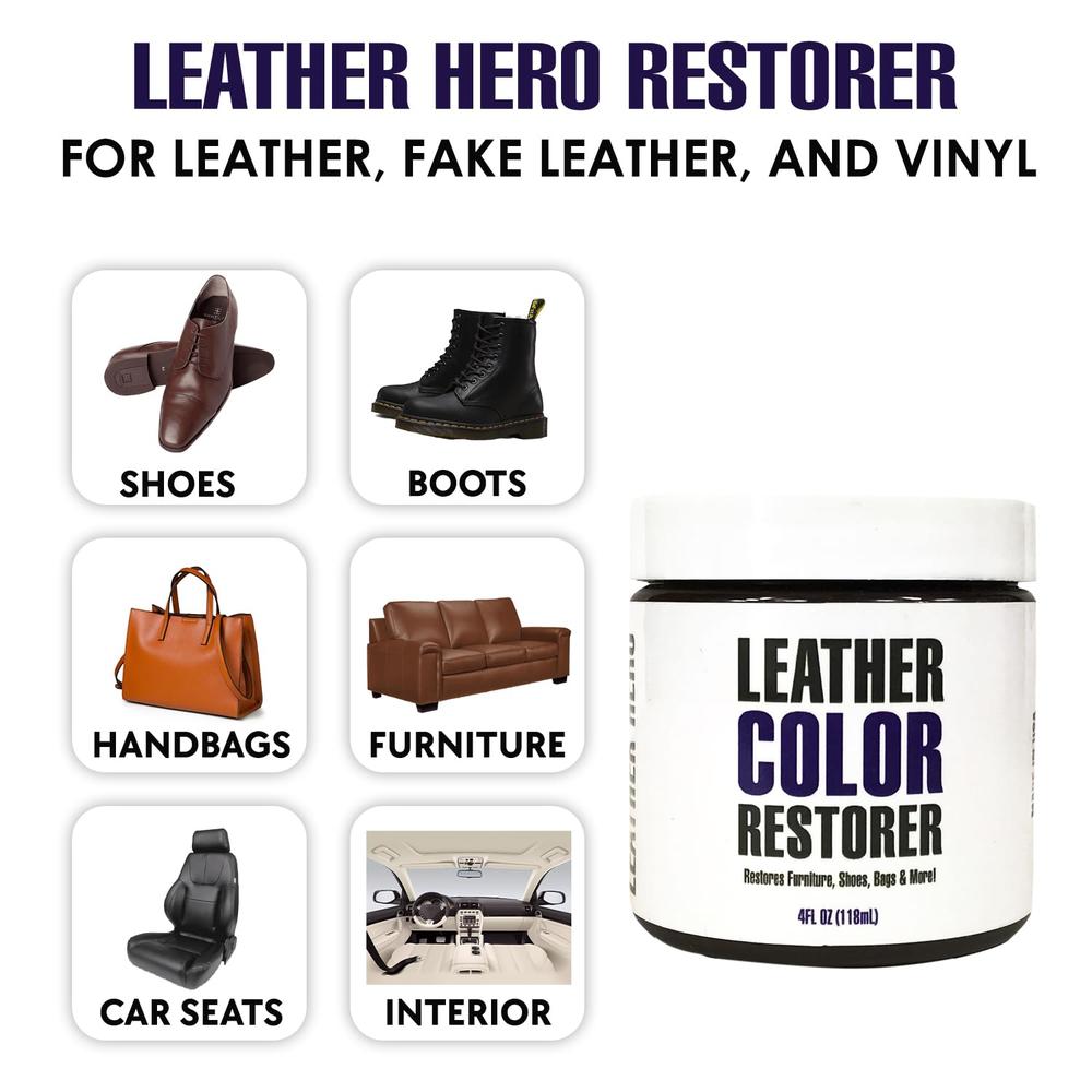 Leather Hero Leather color Restorer for couches, Leather Scratch Remover, Leather couch Scratch Repair for Furniture and car Sea