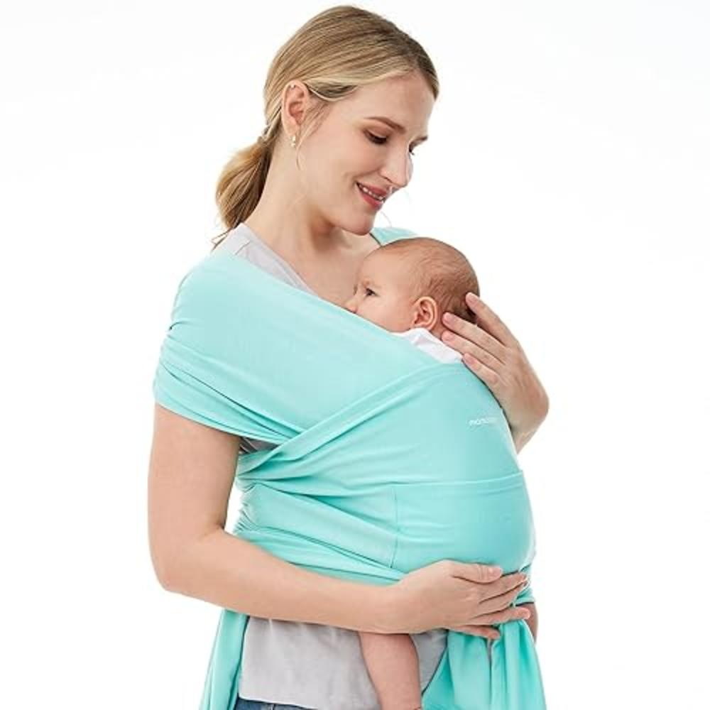 Momcozy Baby Wrap carrier Slings, Infant carrier Slings for Newborn up to 50 lbs, Baby Wrap Adjustable for Adult Fits Sizes XXS-