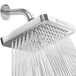 SparkPod Shower Head - High Pressure Rain - Premium Quality Luxury Design - 1-Min Install - Easy Clean Adjustable Replacement fo