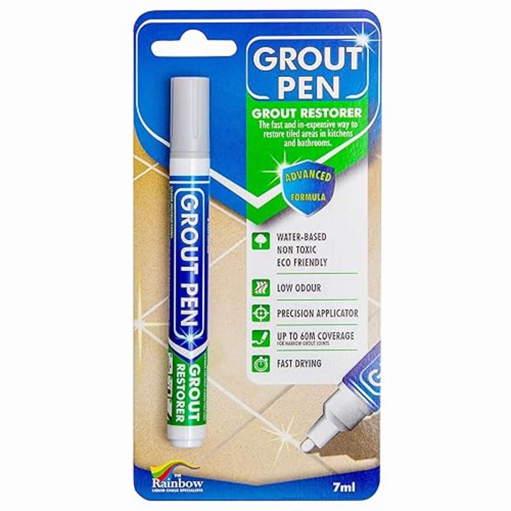 rainbow chalk markers limited grout Pen Light grey Tile Paint Marker: Waterproof grout Paint, Tile grout colorant and Sealer Pen - Light grey, Narrow 5mm Tip 