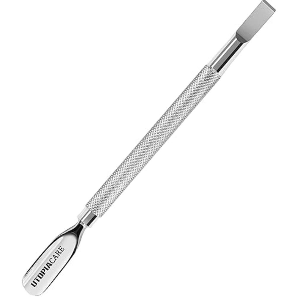 Utopia care cuticle Pusher and Spoon Nail cleaner - Professional grade Stainless Steel cuticle Remover and cutter - Durable Mani