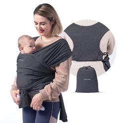 Momcozy Baby Wrap Carrier Slings, Easy to Wear Infant Carrier Slings for Babies Girl and Boy, Adjustable Baby Carriers for Newbo