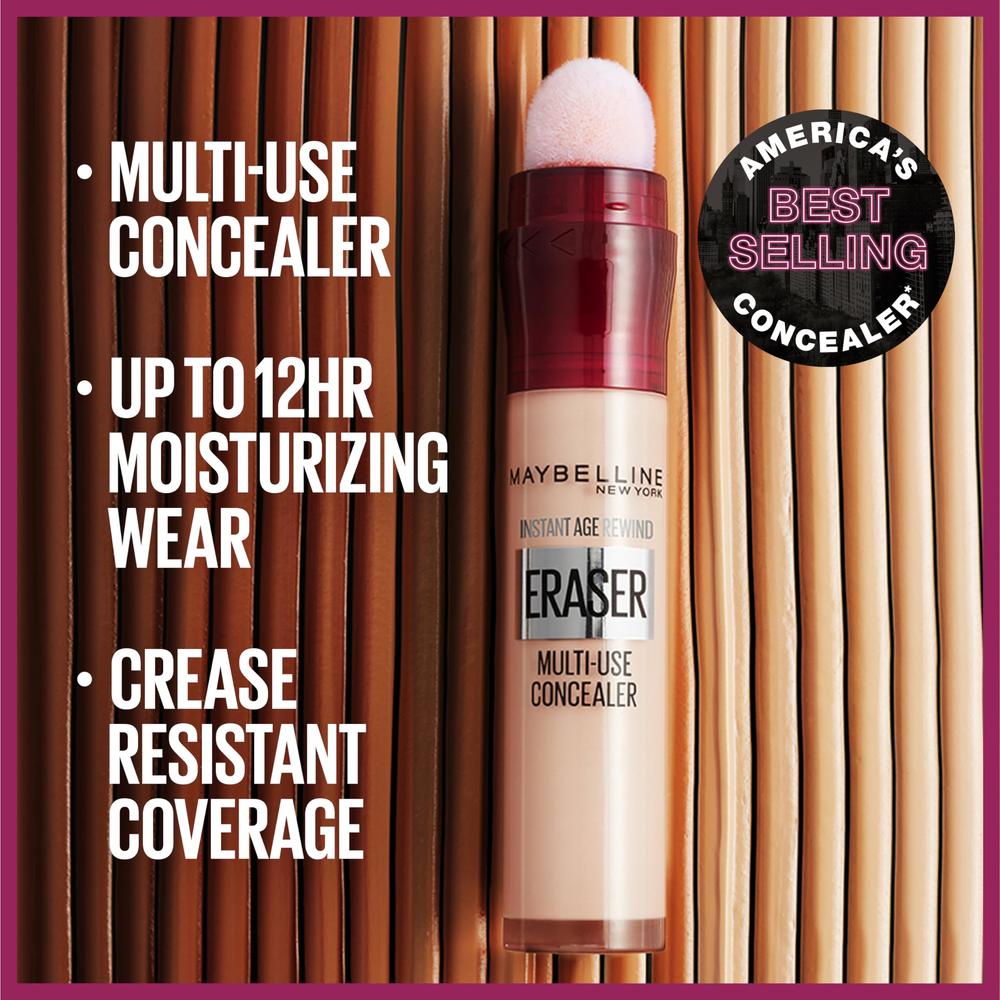 Maybelline New York Maybelline Instant Age Rewind Eraser Dark circles Treatment Multi-Use concealer, 120, 1 count (Packaging May Vary)