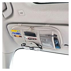 Da by Car Sun Visor Organizer Auto Car Visor Pocket and Interior Accessories Car Truck Visor Storage Pouch Holder with Multi-Poc