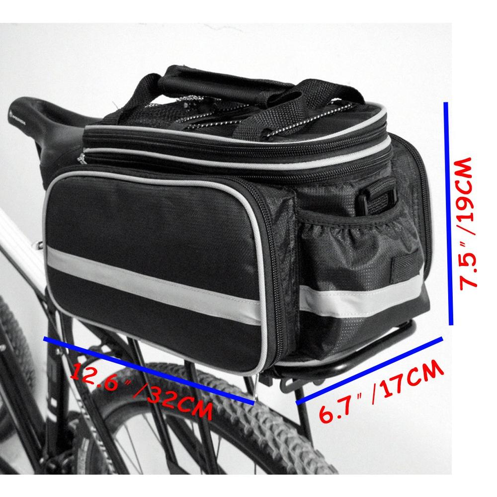 Disconano Waterproof Multi Function Excursion cycling Bicycle Bike Rear Seat Trunk Bag carrying Luggage Package Rack Pannier wit
