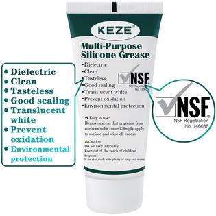 Food Grade Silicone Lubricant Grease - Waterproof, Safe For O-Rings, Faucets & Plumbing