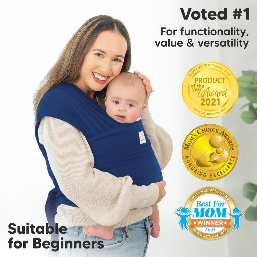 KeaBabies Baby Wrap carrier - All in 1 Original Breathable Baby Sling, Lightweight,Hands Free Baby carrier Sling, Baby carrier W