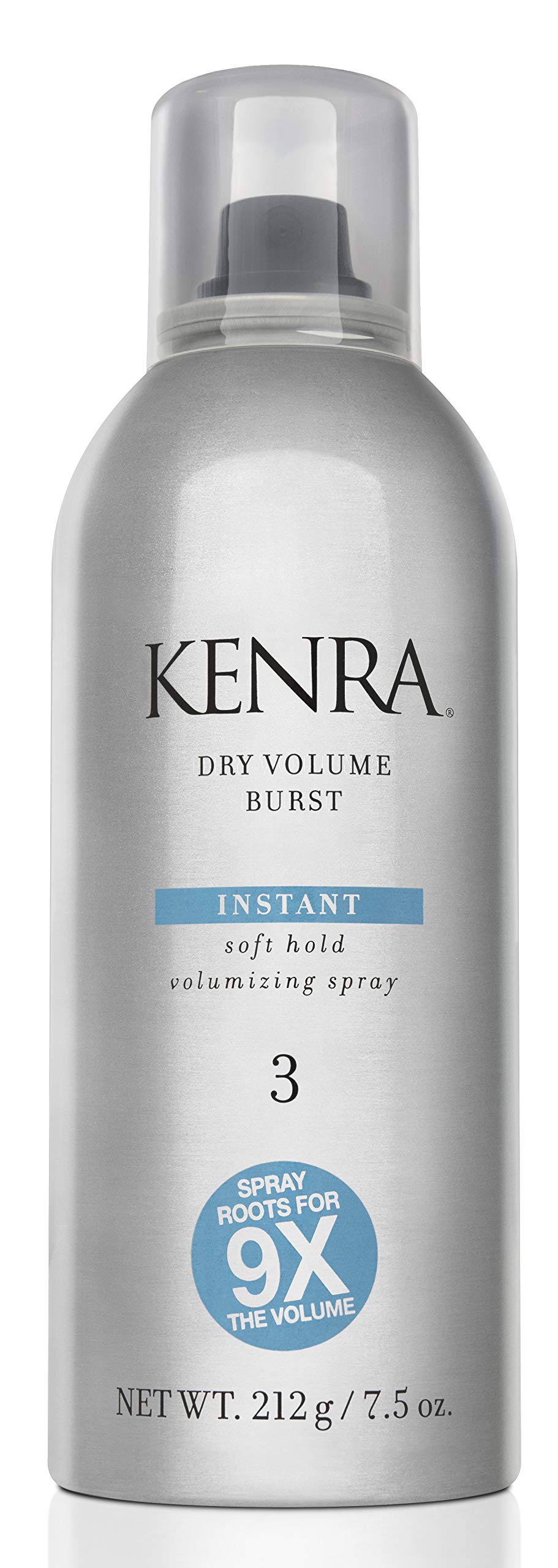 Kenra Professional Kenra Dry Volume Burst 3  Instant Volume Hairspray  Soft Hold Volumizing Spray  Dry Application  All Hair Types  75 oz