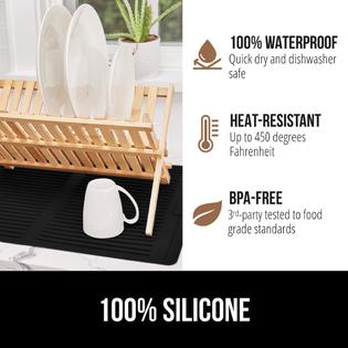 Gorilla Grip gorilla grip 100% BPA-Free Silicone Dish Drying Mat for  Kitchen counter, Slip Resistant Dishwashing Mat, Quick Dry, Heat Resista