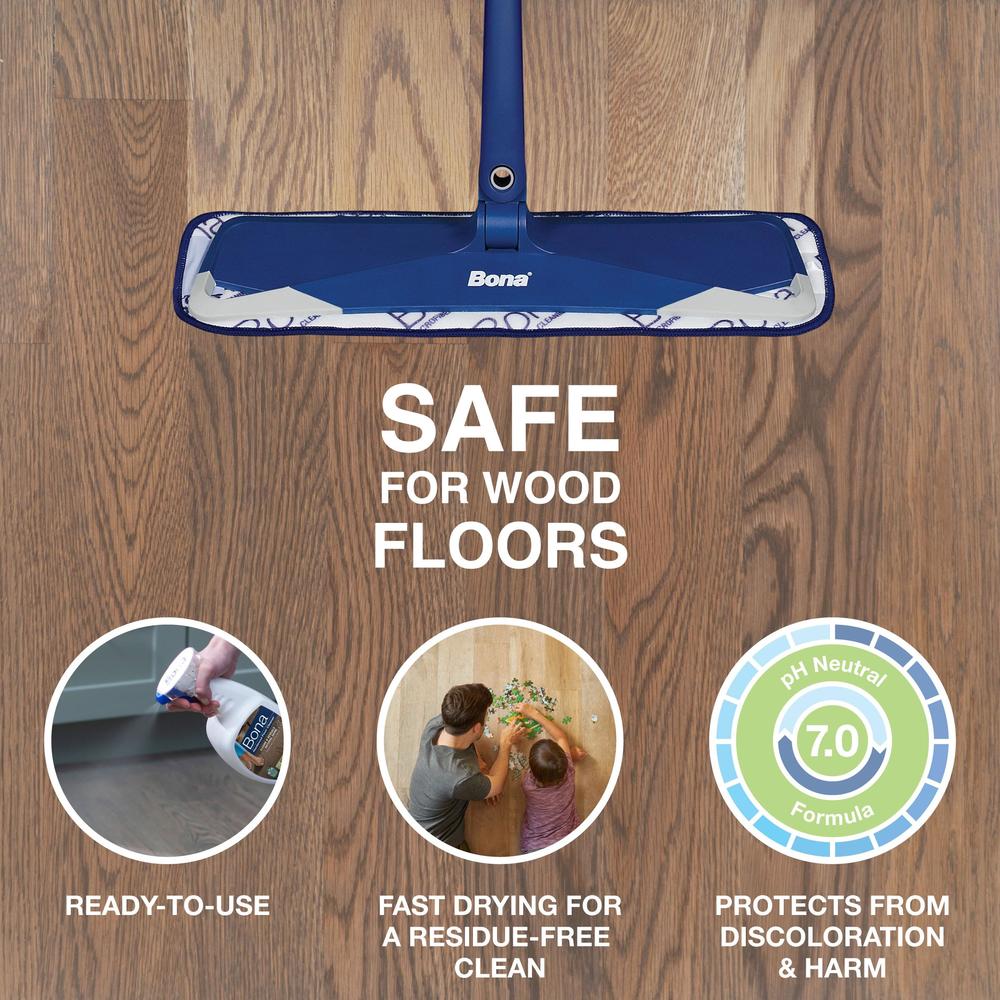 Bona Hardwood Floor cleaner Spray - 32 fl oz - Residue-Free Floor cleaning Solution for Wood Floors