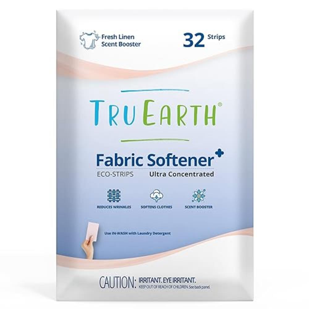 Tru Earth Fabric Softener Strips for Washing Machine, Alternative to Fabric Softener Liquid and Pods, Fresh Linen Scent Booster,