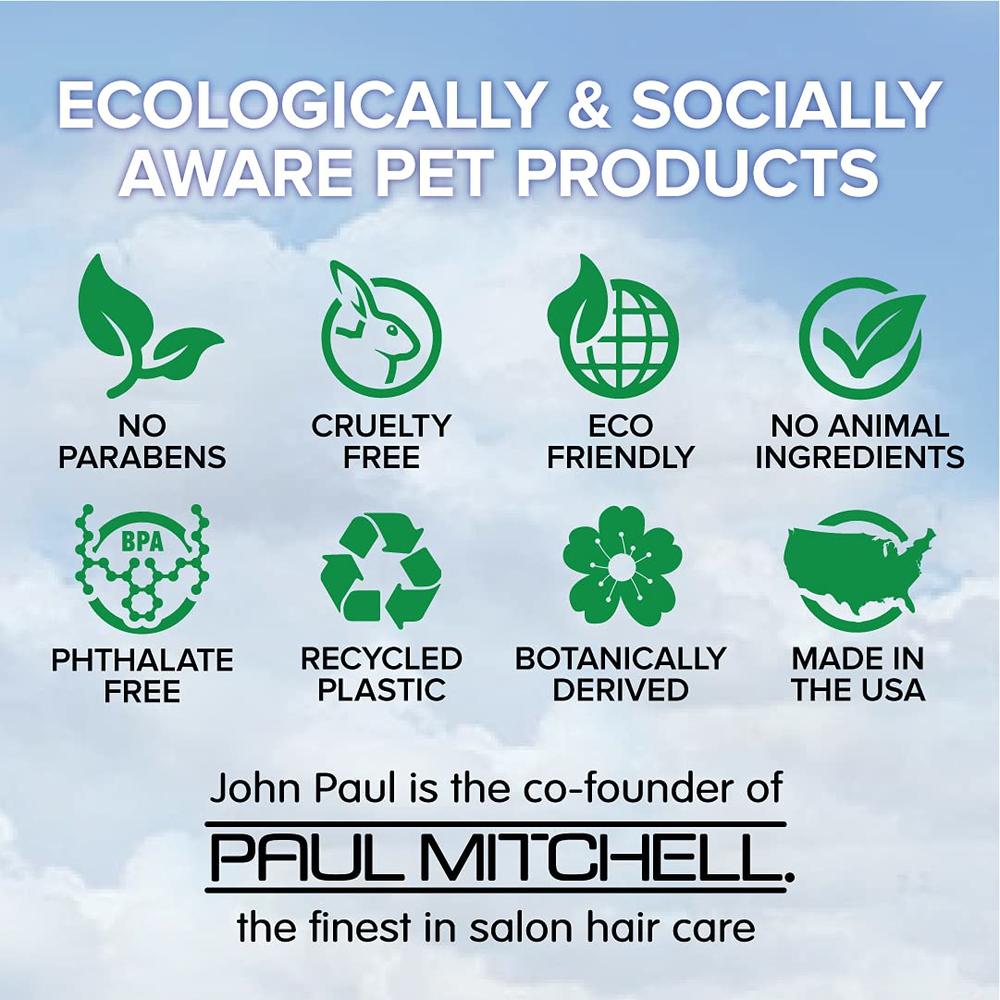 John Paul Pet Oatmeal Waterless Foam - grooming for Dogs and cats, Soothe Sensitive Skin Formula with Aloe for Itchy Dryness for Pets, pH Bala