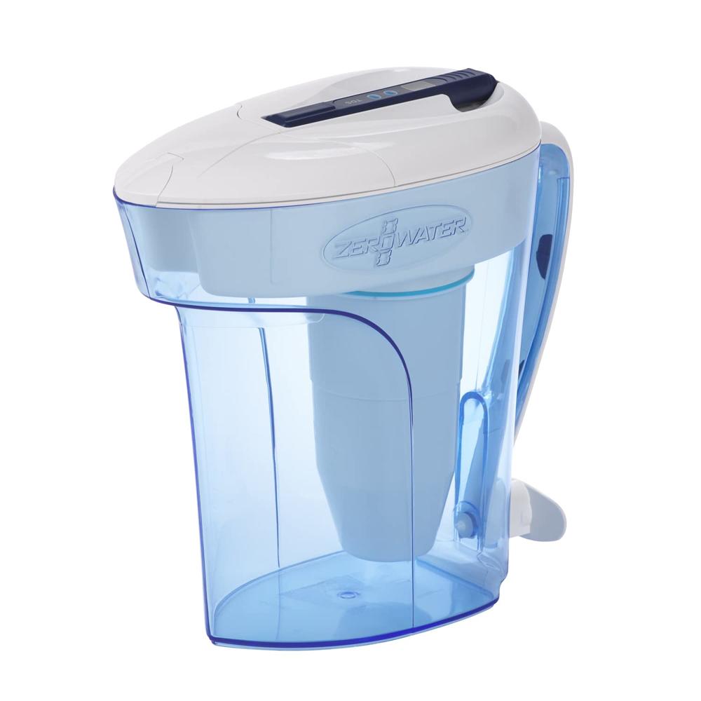 ZeroWater 12-cup Ready-Pour 5-Stage Water Filter Pitcher 0 TDS for Improved Tap Water Taste - NSF certified to Reduce Lead, chro