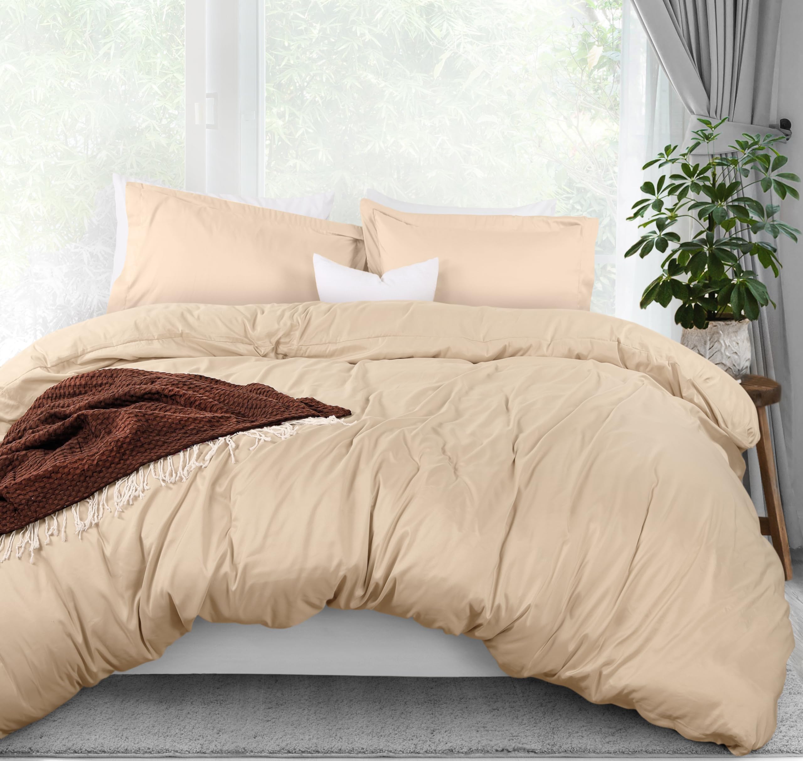 Utopia Bedding Duvet cover King Size Set - 1 Duvet cover with 2 Pillow Shams - 3 Pieces comforter cover with Zipper closure - Vimarsana News