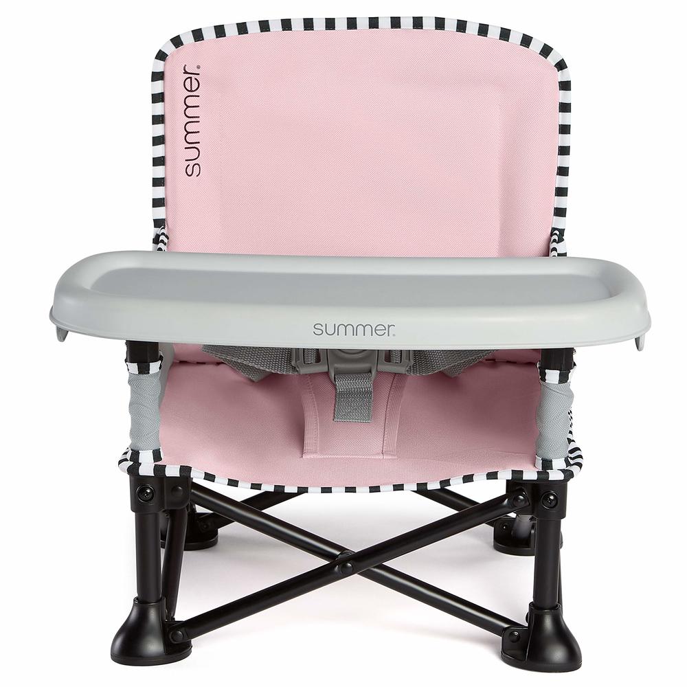 Summer Infant Pop An Sit SE Booster chair, Sweet Life Edition, Booster Seat for IndoorOutdoor Use - Fast, Easy and compact Fold,