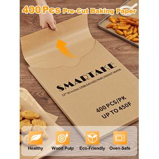 SmarTake SMARTAKE 400 Pcs Parchment Paper Baking Sheets, 12x16