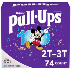 Pull-Ups Boys Potty Training Pants Training Underwear Size 4, 2T-3T, 74 ct