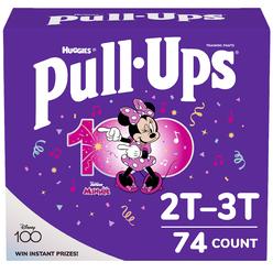Pull-Ups girls Potty Training Pants Training Underwear Size 4, 2T-3T, 74 ct