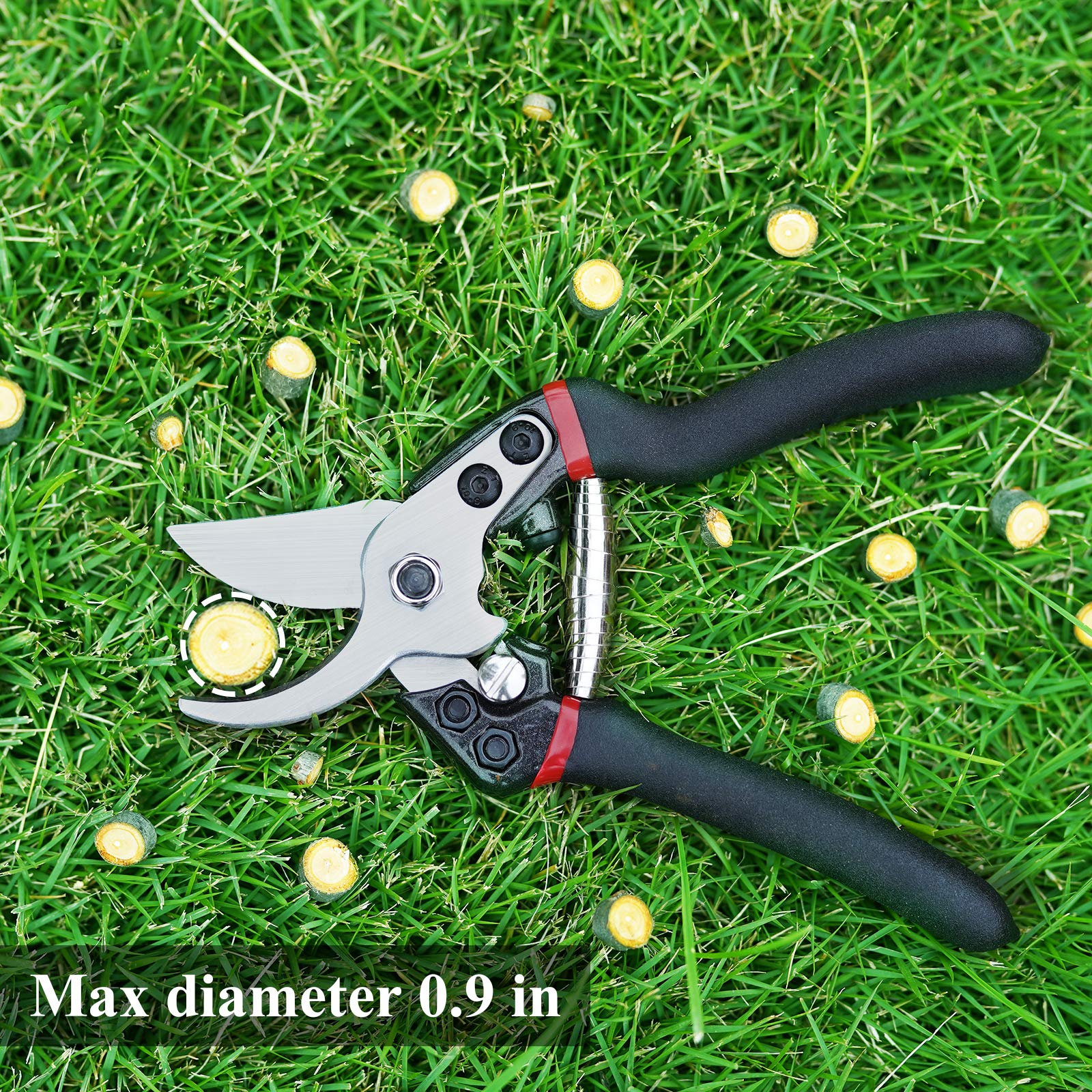 pozzolanas Pruning Shears, 75 garden clippers Plant Scissors Professional Bypass Pruner Tree Branch cutter Plant Trimming Scissors 2 PcS