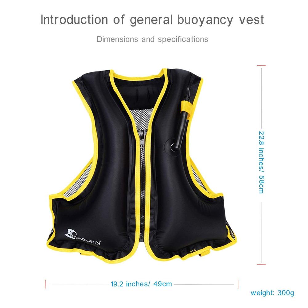 APPMOO Snorkel Vest Inflatable Floatage Jackets Snorkeling Vest for Adults, Kayaking Buoyancy Vest, Portable Buoyancy Vest, Divi