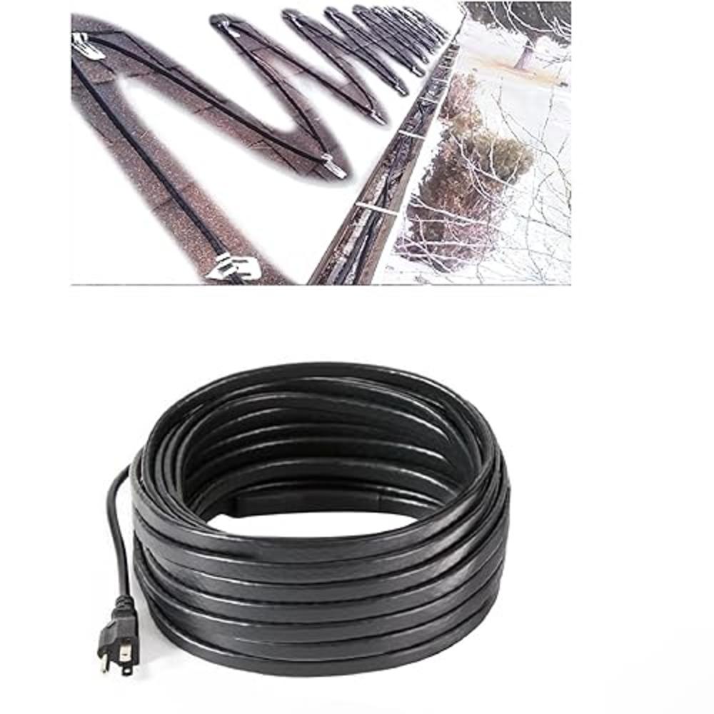 Roof Heat Tape 100FT Roof De-Icing Cable - Self-Regulating Heat Cable ...