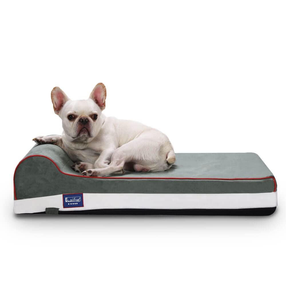 Laifug Orthopedic Memory Foam Dog Bed with Pillow and Durable Water Proof Liner & Removable Washable cover & Smart Design Medium