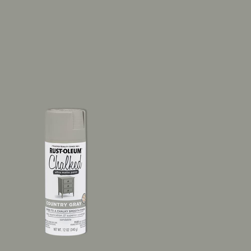 Rust-Oleum 302593 Series chalked Ultra Matte Spray Paint, 12 Ounce (Pack of 1), country gray