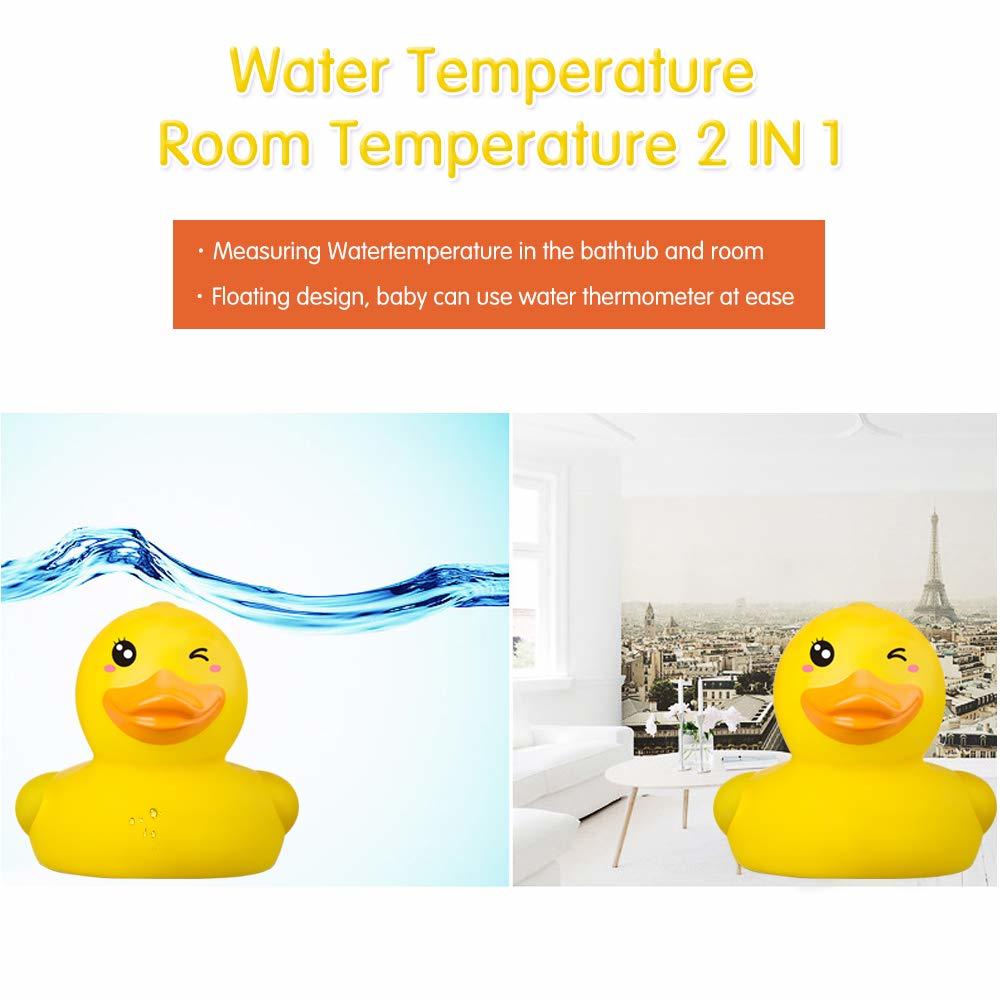 b&h Baby Thermometer, The Infant Baby Bath Floating Toy Safety Temperature Thermometer (Winking Duck)