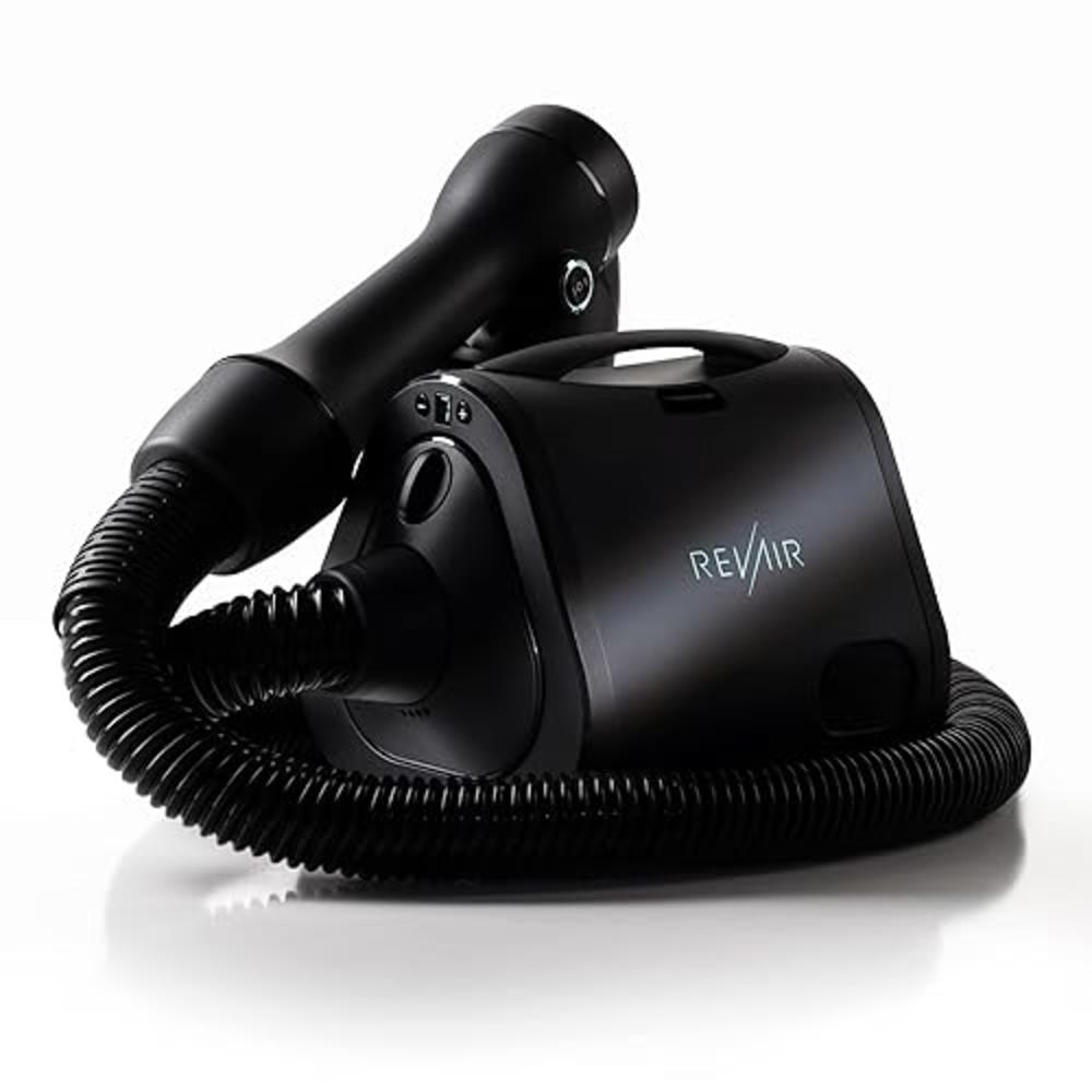 RevAir Reverse-Air Hair Dryer, Vacuum Hair Dryer for All Hair Types, 800 Watts, Black