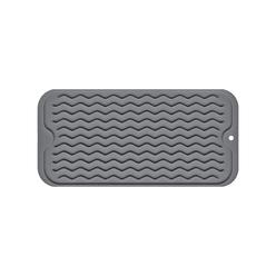 MODENGKONGJIAN Silicone Dish Drying Mat, Non-Slip Easy clean Sink Mat Large Heat-resistant Dish Drainer Mat for Kitchen counter, Sink, Refriger