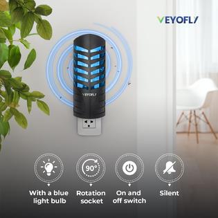 VEYOFLY Fly Trap, Plug in Flying Insect Trap, Fruit Fly Traps for Indoors-Safer Home Indoor- Bug Light Indoor Plug In- Mosquito,Fruit Fly, Gnat Trap