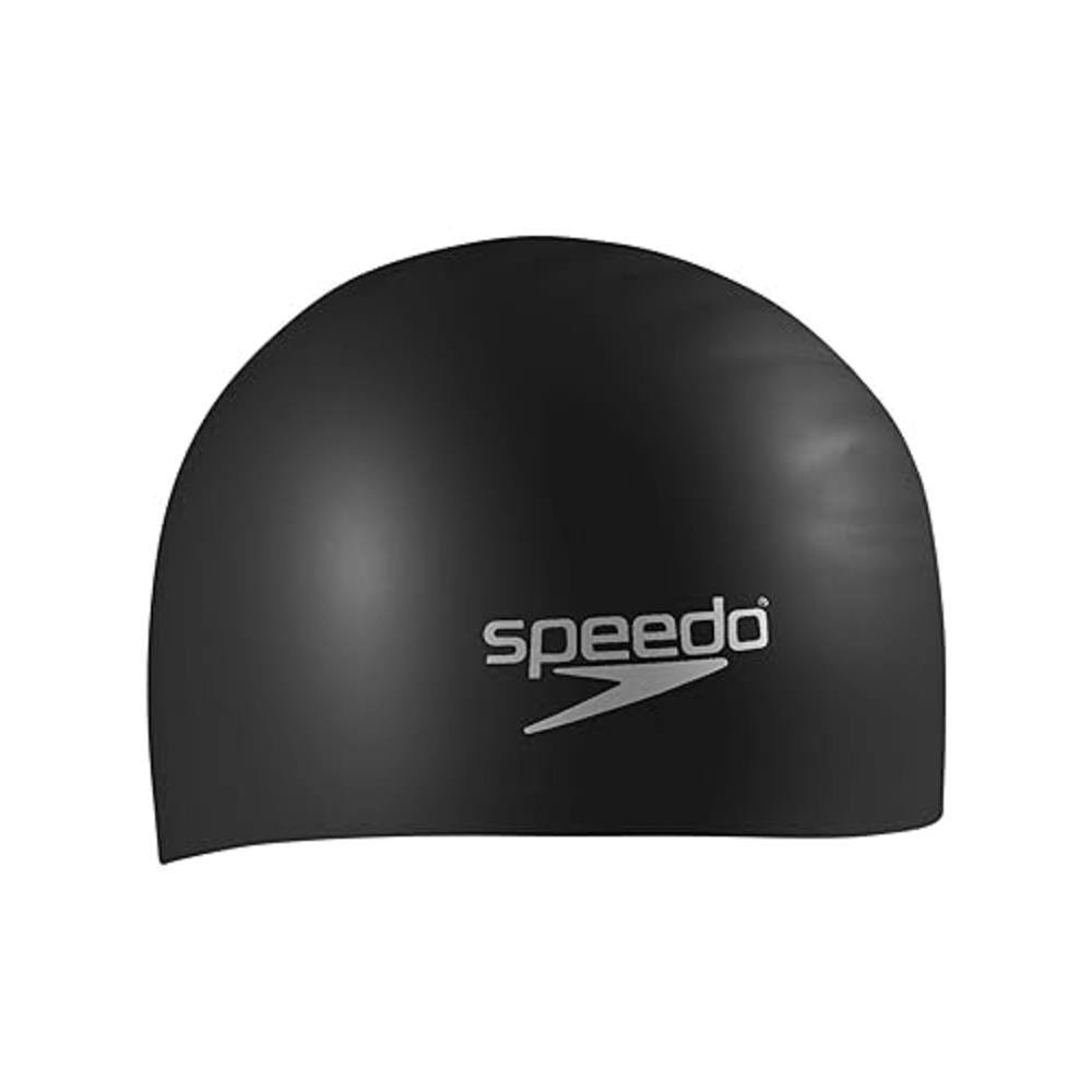 Speedo Unisex-Adult Swim cap Silicone Long Hair Speedo Black