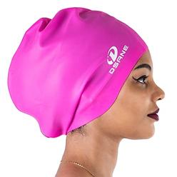 Dsane Extra Large Swimming cap for Women and Men,Special Design Swim cap for Very Long Thick curly Hair&Dreadlocks Weaves Braids
