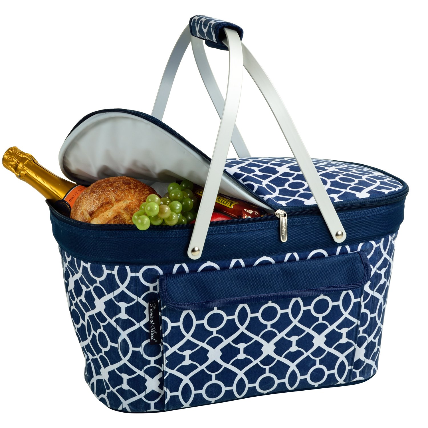 Picnic at Ascot Patented Insulated Folding Picnic Basket cooler- Designed & Quality Approved in the USA