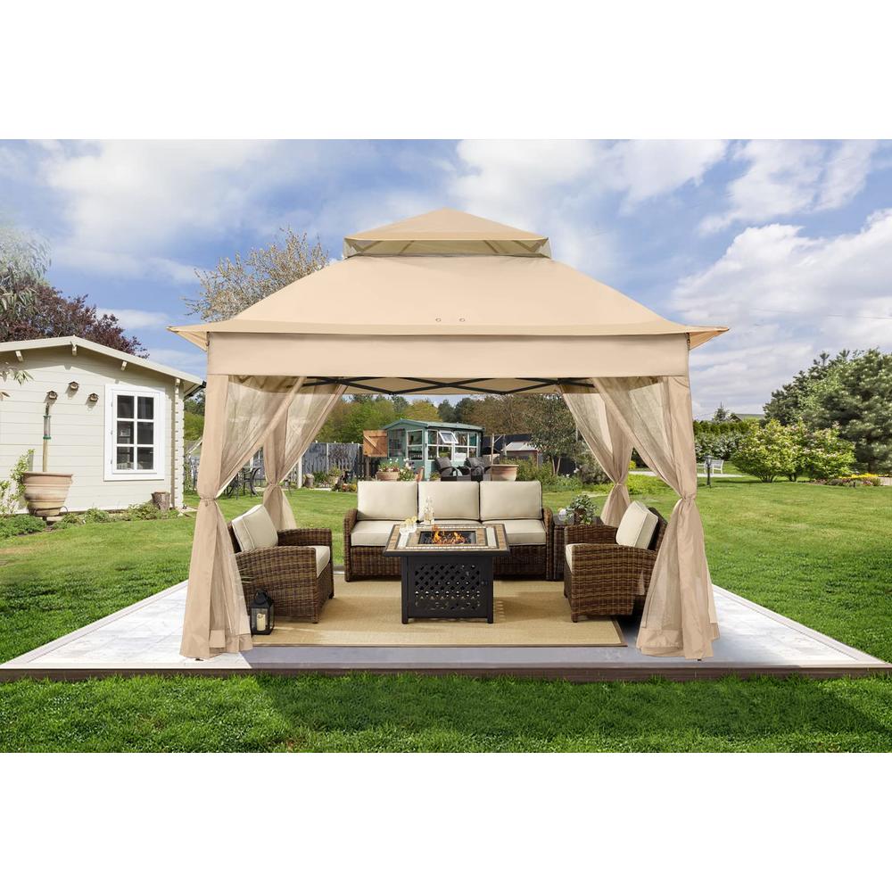 COOSHADE 11x11Ft Easy Pop Up Gazebo Tent Instant Outdoor Canopy Shelter Cooshade 11x11ft easy pop up gazebo tent instant outdoor canopy shelter