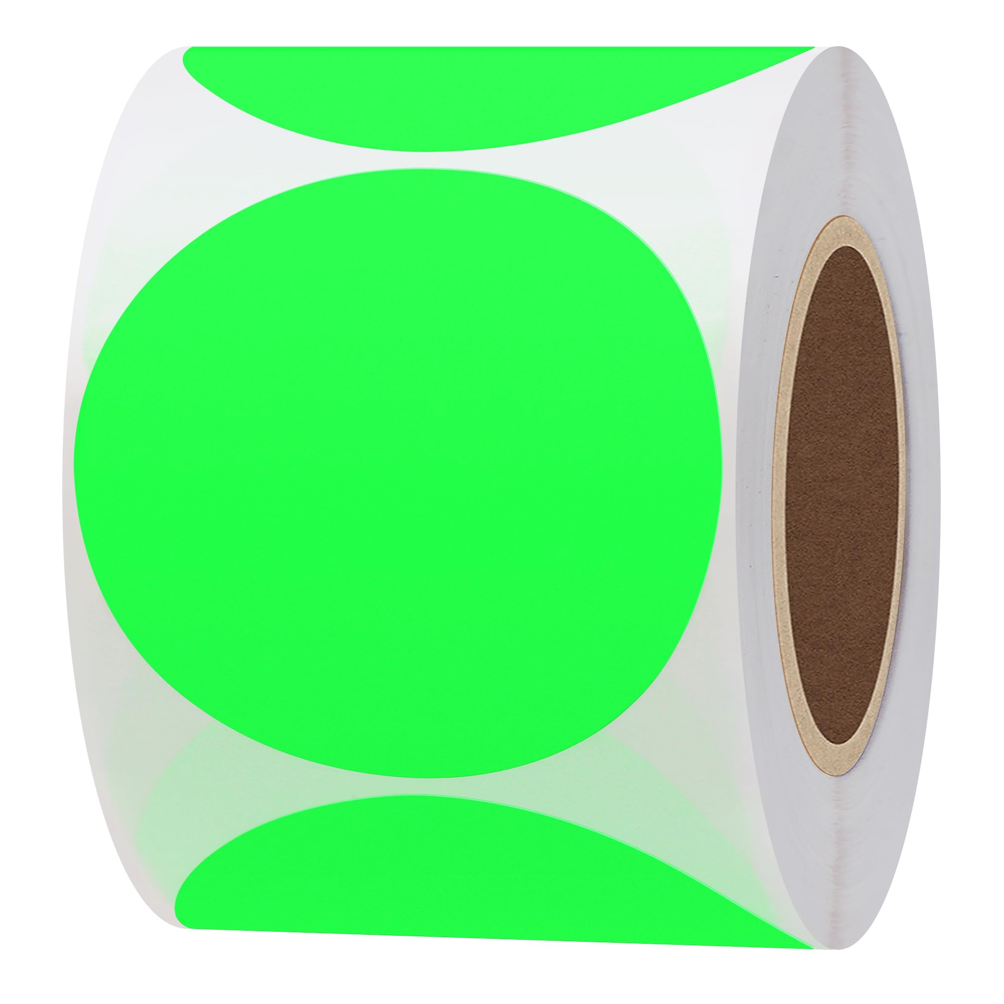 Hybsk 2 Inch Fluorescent Green Blank Target Pasters for Shooting 300 Adhesive Target Stickers Per Roll (Fluorescent Green)