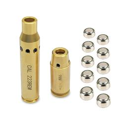 ARKSight Laser Boresighter for 223 and 9MM Cal, Red Laser Brass Chamber Bore Sight Kit for Rifle Scopes and Handgun
