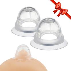 Pnrskter Nipple corrector for Inverted, Flat and Shy Nipple, can be Used for Breastfeeding or Women, Softly Wear Day and Night(1 Pair wit