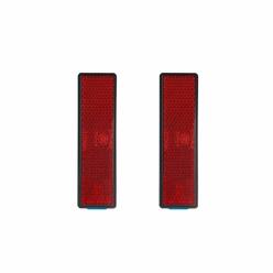 Bar Stick-on Rectangular Reflectors - Safety Spoke Reflective Quick Mount Custom Accessories Adhesive Reflector for Stakes, Houses, 