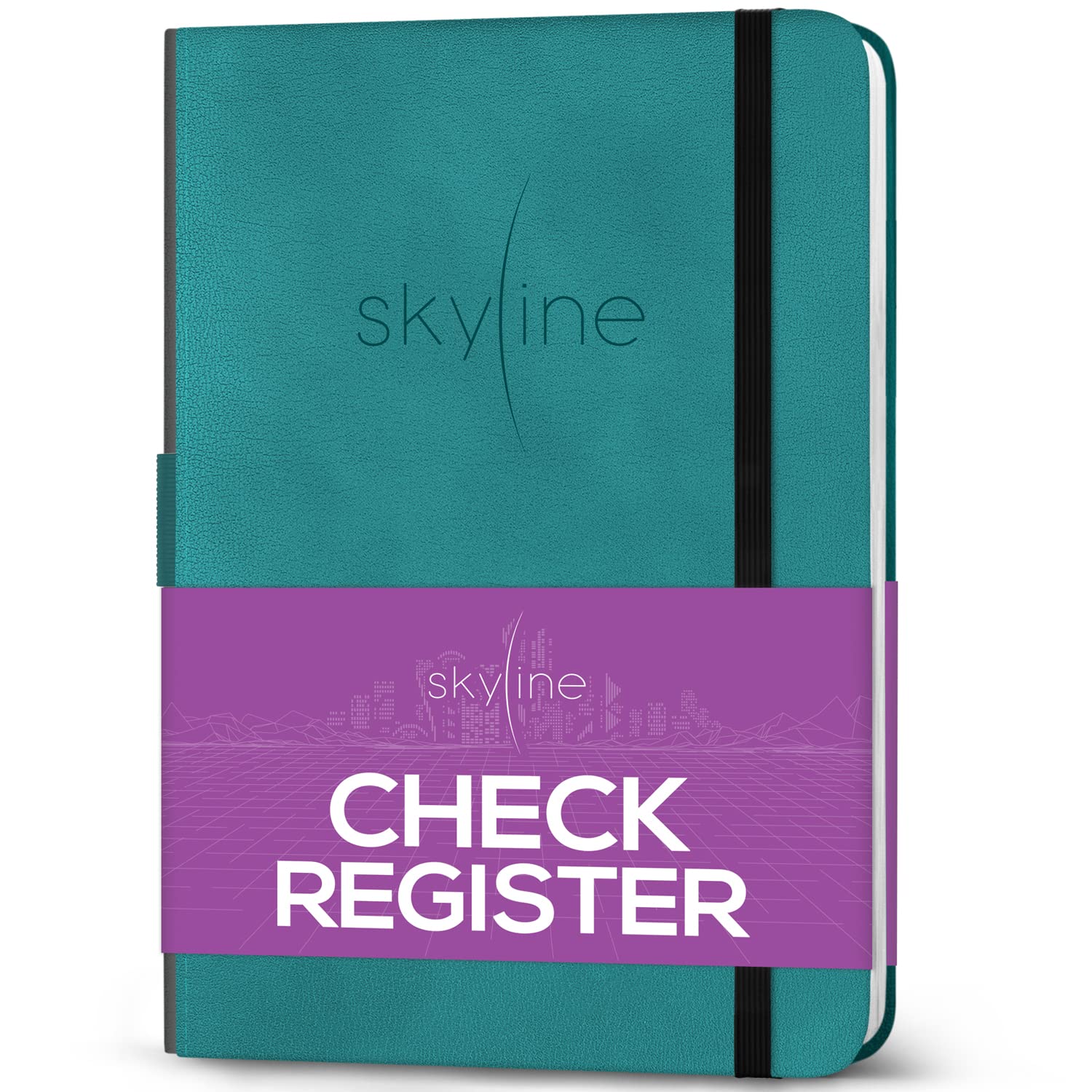 Skyline check Register - Accounting Ledger Log Book for Income & Expenses - Transaction checkbook for Small Business - checking 
