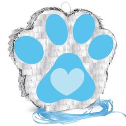 Leitee Dog Paw Pinata Small Dog Paw Pinata Themed Birthday Party Supplies Pinata Blue Puppy Paw Pinata It's Party Woof Dog Themed for G