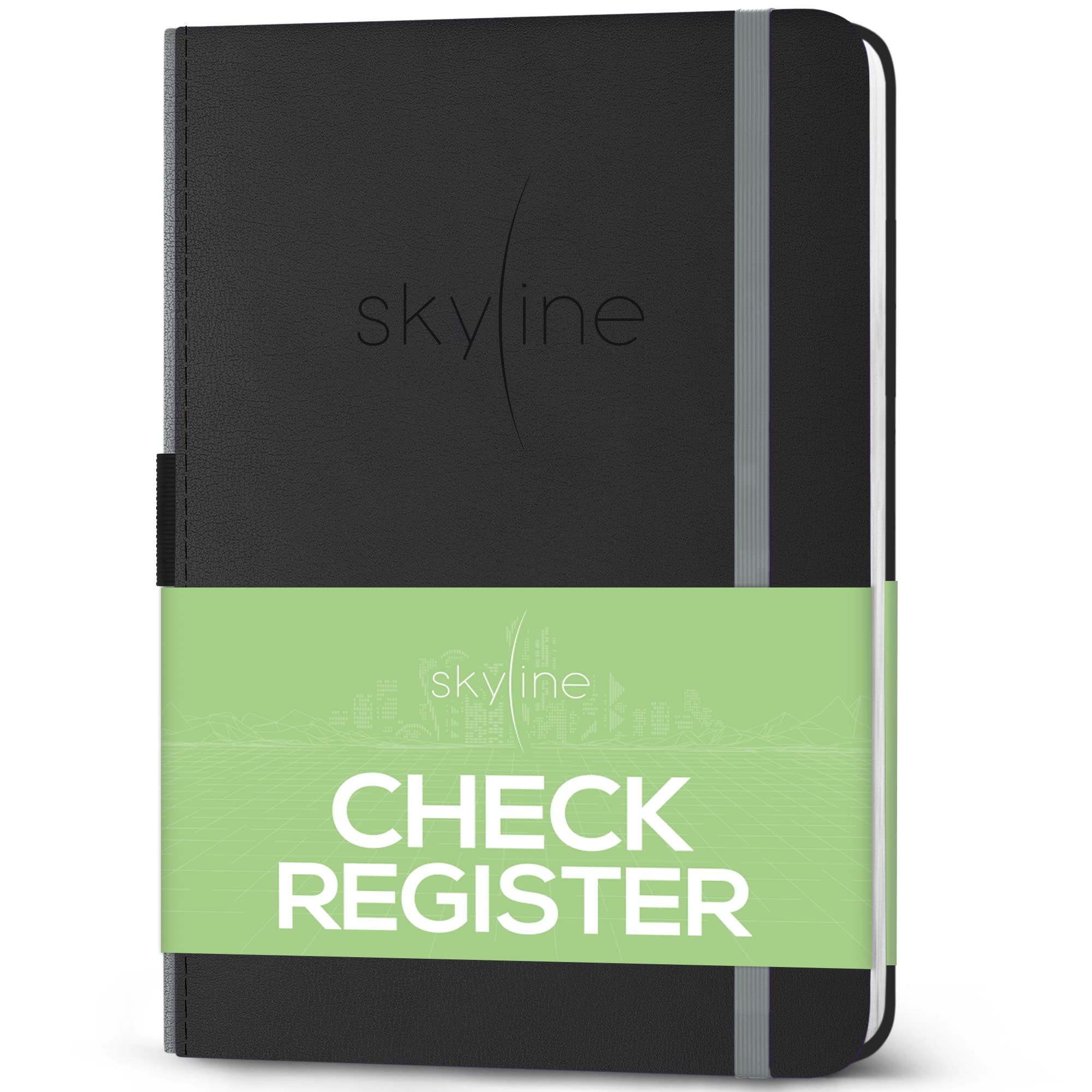 Skyline check Register - Accounting Ledger Log Book for Income & Expenses - Transaction checkbook for Small Business - checking 