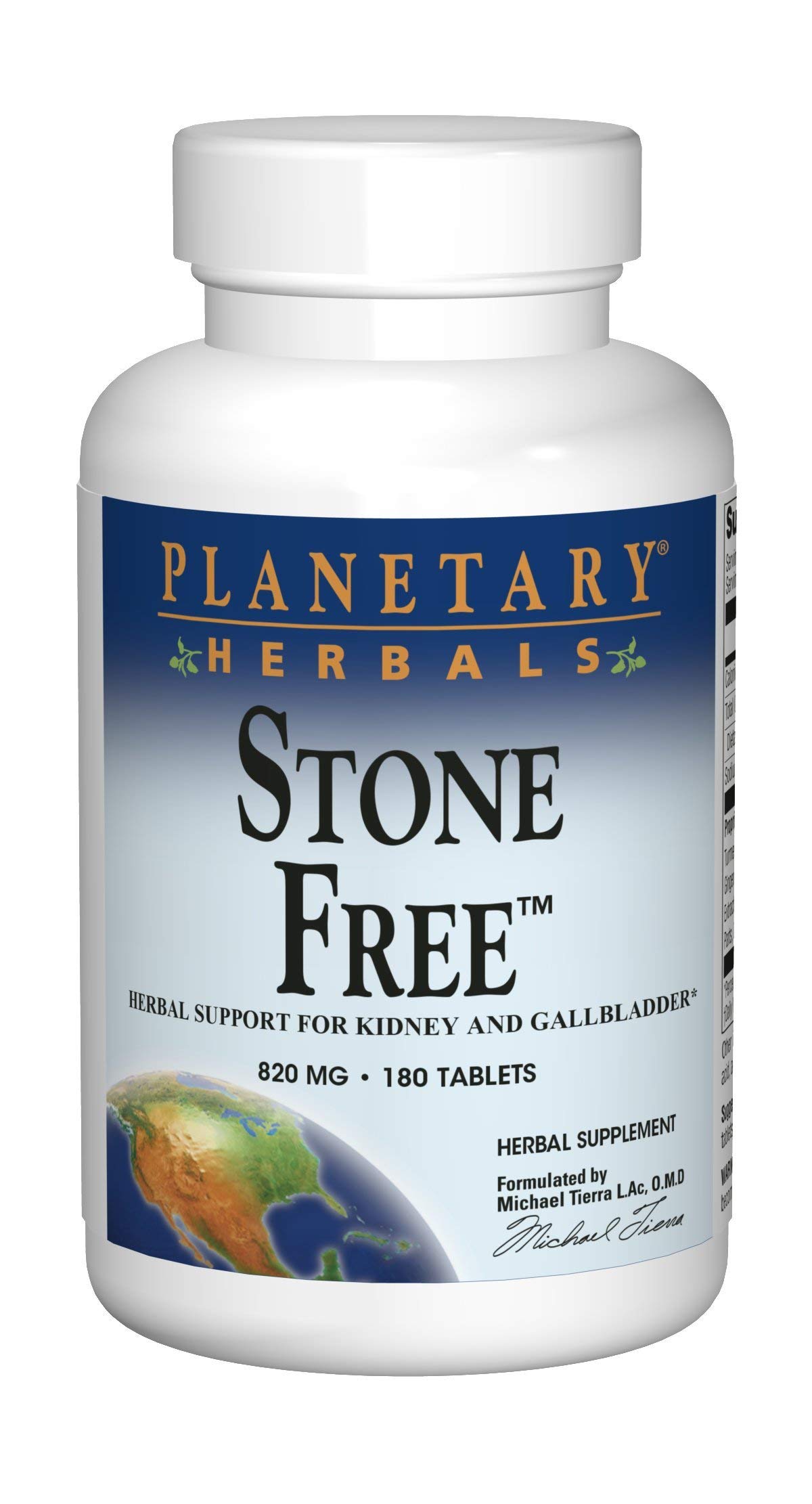 Planetary Herbals Stone Free 820 mg Herbal Support for Kidney and Gallbladder 180 Tablet