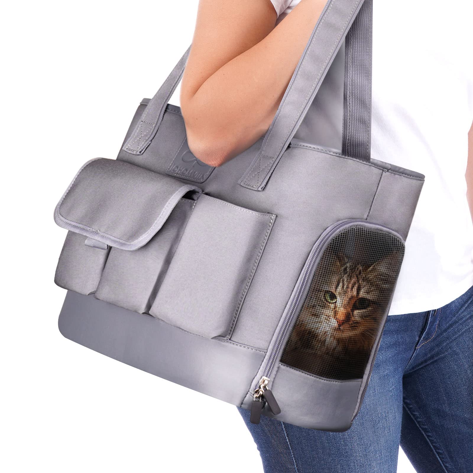 Johomviin Dog carrier, cat carrier, Pet carrier, Foldable Waterproof Premium Oxford cloth Dog Purse, Portable Bag carrier for Sm