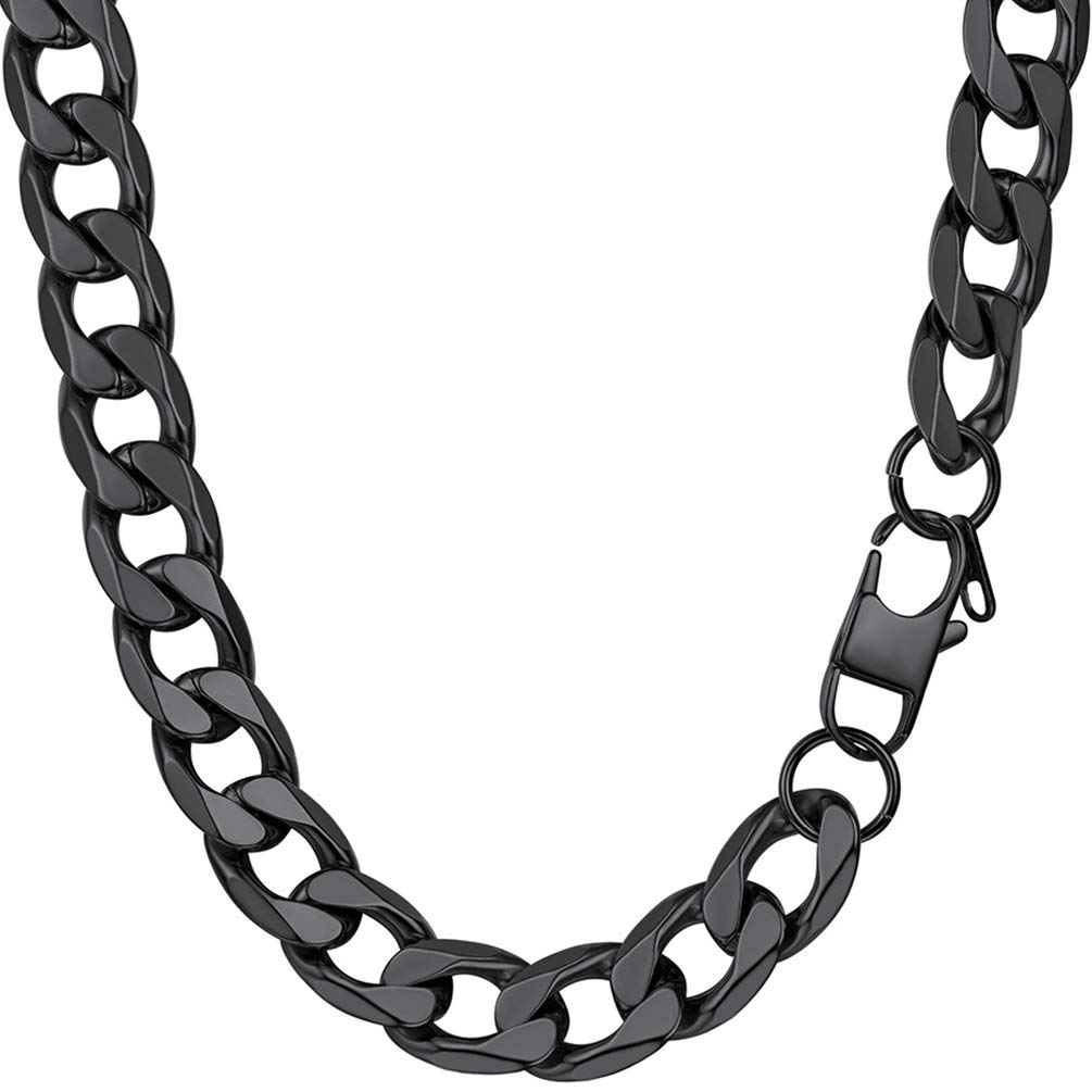 PROSTEEL Necklace For Men Guys Necklaces Large Statement Black Chunky Necklace Xmas Gift