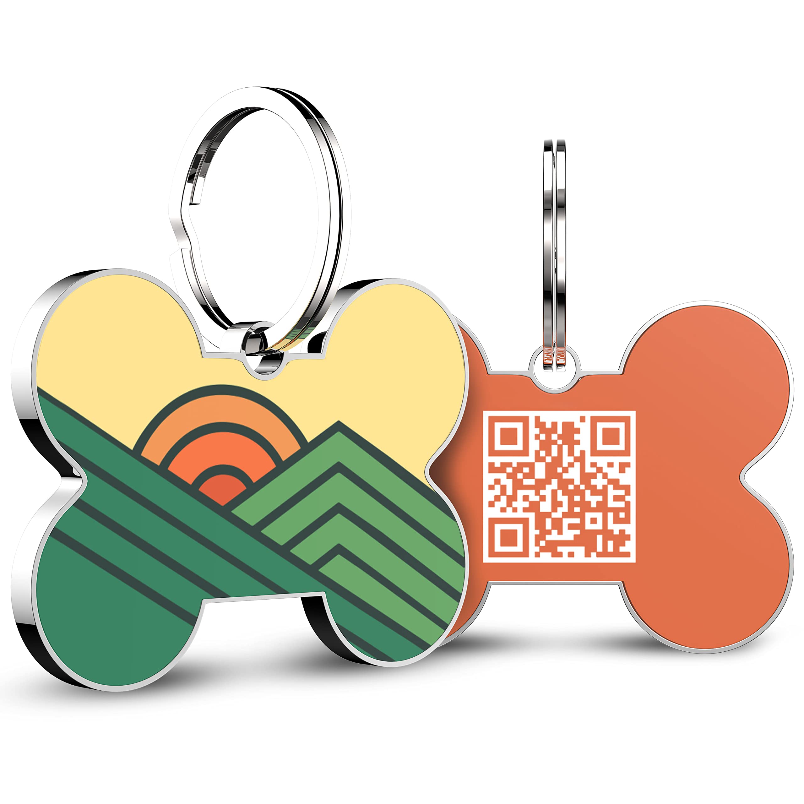 KEKID QR Code Dog Tag,Dog Tags Personalized for Pets, Custom