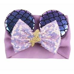 cLgIFT Minnie Ears BabyToddler Headband, Minnie Baby Ears, Minnie Ears Baby Headband, Toddler Headband (Ariel)